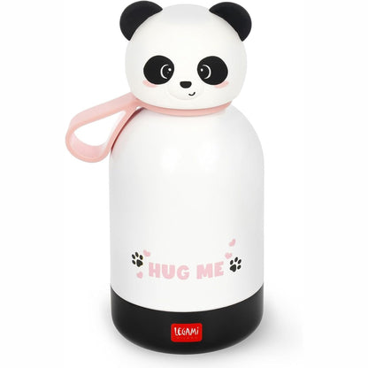 228155 - LEGAMI SHISHE UJI TERMAL HOT&COLD BFF PËR FËMIJË, TEMË PANDA, ÇELIK INOX 18/8, DY SHTRESA ME MBYLLJE HERMETIKE, KAPACITETI 310 ML, MBAN TË NXEHËT PËR 12 ORË DHE TË FTOHTË PËR 24 ORË