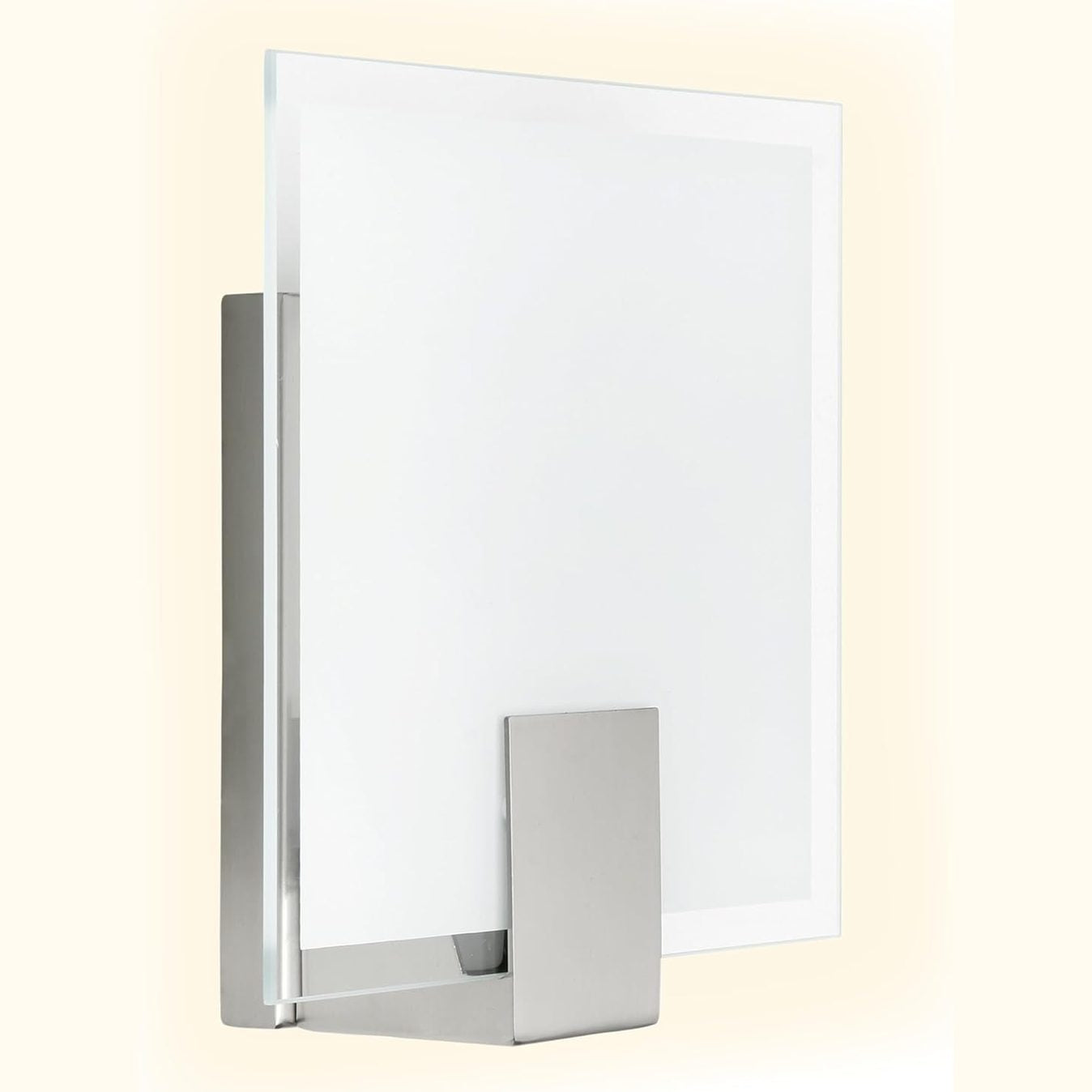 251612 - BRILLIANT Llambë muri katrore Sonian, hekur/e bardhë | 1x C35, E14, 40W | Shkalla e efikasitetit të energjisë A++ deri në E | E përshtatshme për llamba LED