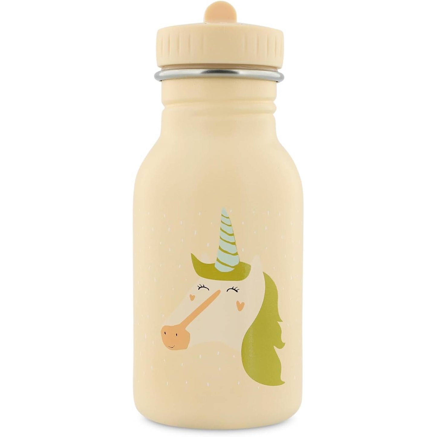 261789 - TRIXIE Shishe uji për fëmijë 350 ml, çelik inox, Mrs. Unicorn, e bardhë