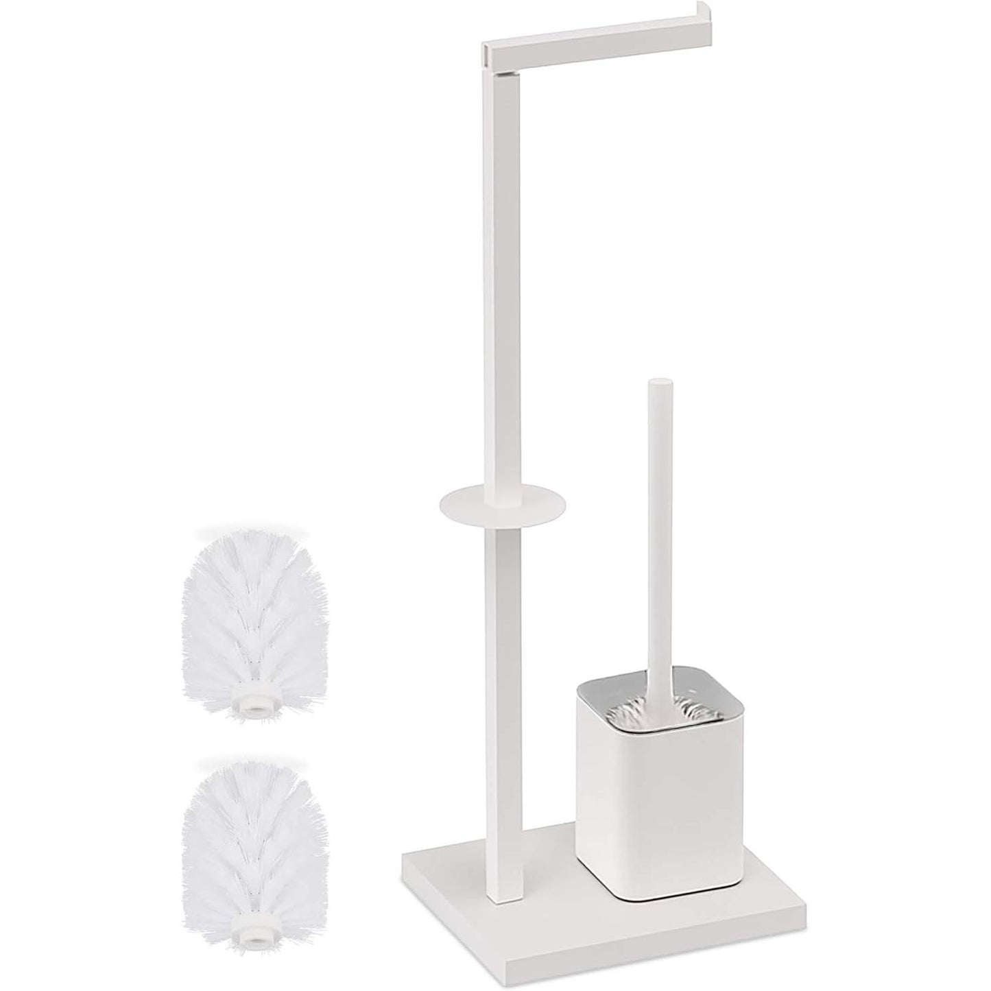 218236 - RELAXDAYS Set tualeti, HWD: 67.5 x 20 x 15.5 cm, metalik, e bardhë