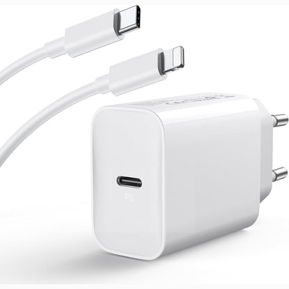 267130 - KABLO KARIKIMI 30W USB C për iPhone 14/14 Plus/14 Pro/14 Pro Max/13/12/11/SE/X/XR/8/7, 2M, karikim i shpejtë