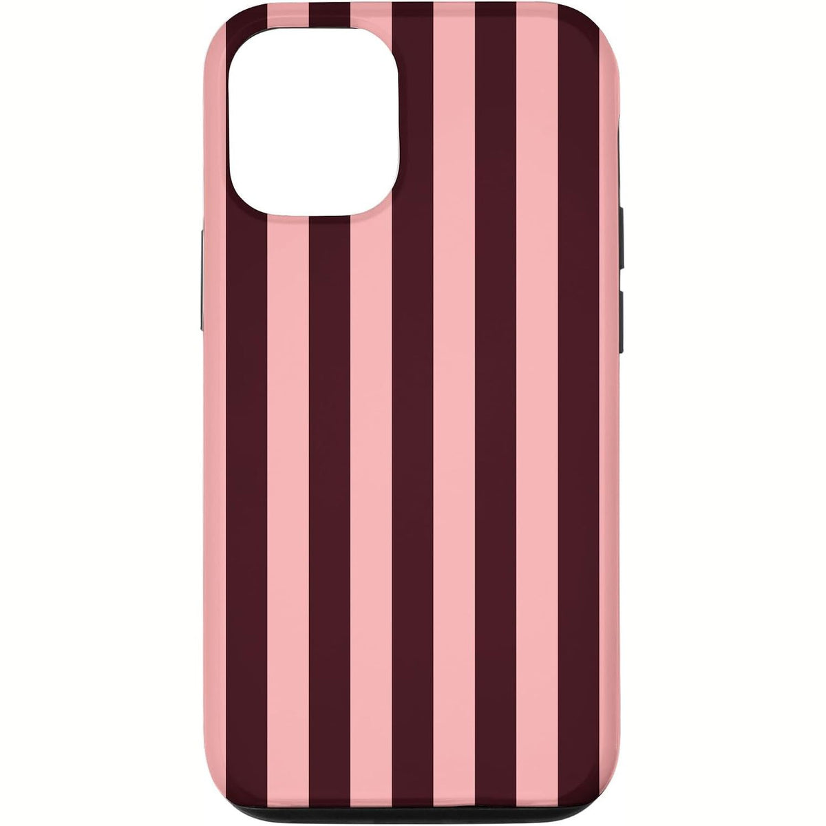 296134 - Mbështjellëse me Vija Rozë dhe Bordo për iPhone 12/12 Pro