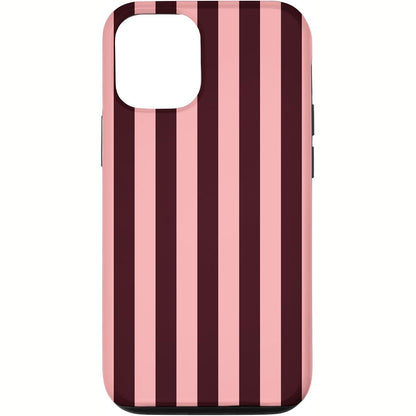 296134 - Mbështjellëse me Vija Rozë dhe Bordo për iPhone 12/12 Pro