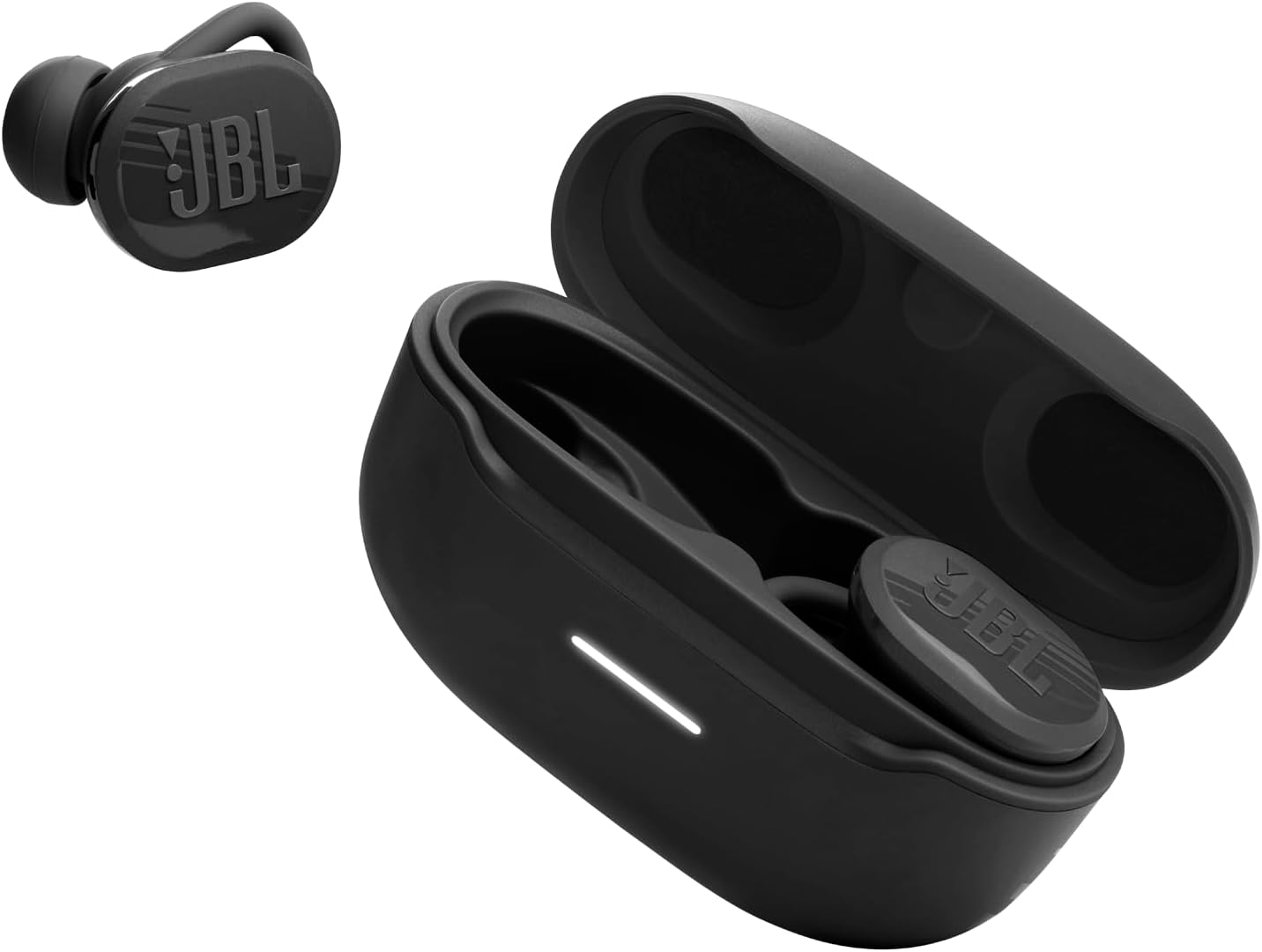 267894 - JBL Endurance Race 2, Kufje Bluetooth True Wireless për në Vesh, Jetëgjatësi baterie 48 orë, IP68, Anulim zhurmash, JBL Pure Bass, Teknologji Smart Ambient, Modaliteti Sport, E zezë