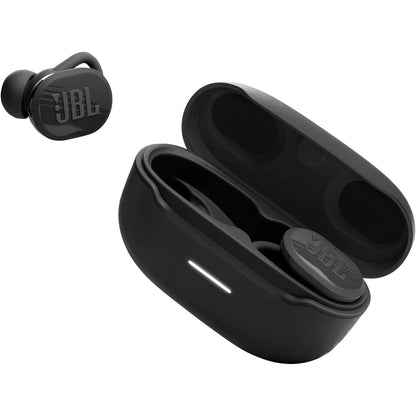 267827 - JBL ENDURANCE RACE 2, Kufje Bluetooth True Wireless për në Vesh, Jetëgjatësi baterie 48 orë, Rezistente ndaj pluhurit dhe ujit IP68, Anulim zhurmash, Tinguj JBL Pure Bass, Teknologji Smart Ambient, Modaliteti Sport, E zezë