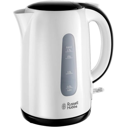 162695 - RUSSELL HOBBS Çajnik My Breakfast, 1.7L, 2200W, me Element Ngrohës të Fshehur, Filtër Lëvizshëm Kundër Gëlqeres, Fikje Automatike, Tregues i Nivelit të Ujit të Jashtëm, Hapje Automatike e Kapakut, Modeli 25070-70