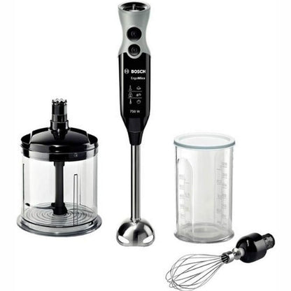 277412 - BOSCH Blender dore ErgoMixx, 600W, 12 shpejtësi, funksion turbo, copëtues XL, rrahëse dore, gotë matëse, e zezë, MSM67160