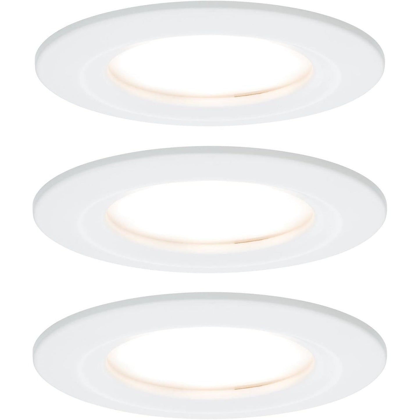 183193 - PAULMANN Llambë LED e Futur Nova Plus 93870, e Rrumbullakët, e zbehtë, 3x6W, 230V, 78mm, IP44, e Bardhë Mat, Dritë e Futur 2700K