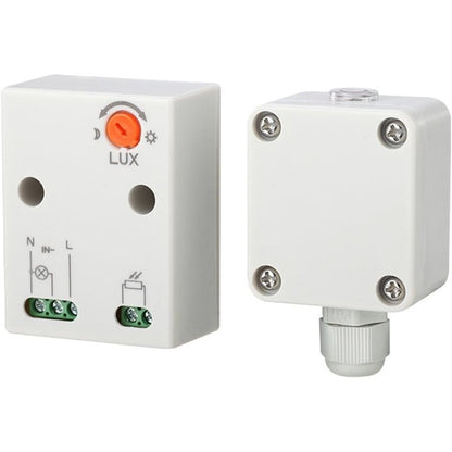 294180 - MACLEAN - Sensor muzgu MCE35, çelës muzgu, me sensor të jashtëm, maks. 3450 W dhe IP65 - i papërshkueshëm nga uji