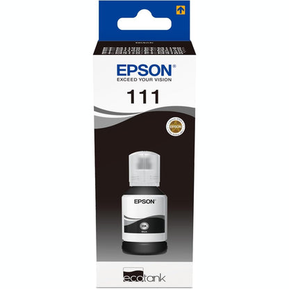 274025 - EPSON Shishe boje origjinale EcoTank 111, E zezë, Rendiment deri në 6,000 faqe, E pajtueshme me printerë mono të përzgjedhur