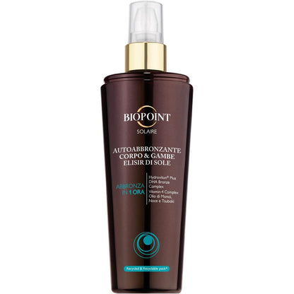 307965 - BIOPOINT SOLAIRE Eliksiri i Diellit, Serum Vetë-nxirës, Veprim Intens dhe Kundër Njollave, Jep një Nxirje të Shpejtë, Shkëlqen dhe Hidraton Lëkurën, I përshtatshëm për të Gjitha Llojet e Lëkurës, Ngjyrë Kafe
