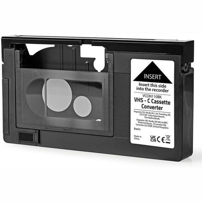 268613 - NEDIS Konvertues VHS: VHS-C në VHS - Plug & Play - I Zi