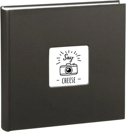 219832 - HAMA Album Fotosh për Ngjitje 30x30cm, 100 fletë, letër qelqi mbrojtëse, maksimumi 400 foto, ndarje në kopertinë, album fotografish 10x15cm, E zezë