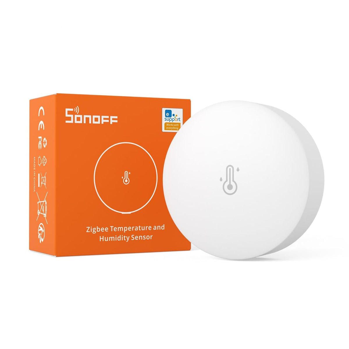 314247 - SONOFF Sensor inteligjent i temperaturës dhe lagështisë SNZB-02P ZigBee 3.0, për monitorim në distancë, kërkohet qendër ZigBee, i pajtueshëm me Alexa/Google Home/SmartThings