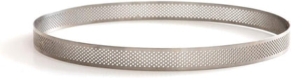 256611 - DECORA 0064036 Unazë Pastiçerie prej Çeliku Inoks të Perforuar Ø 24 x 3.5 H cm, Argjend