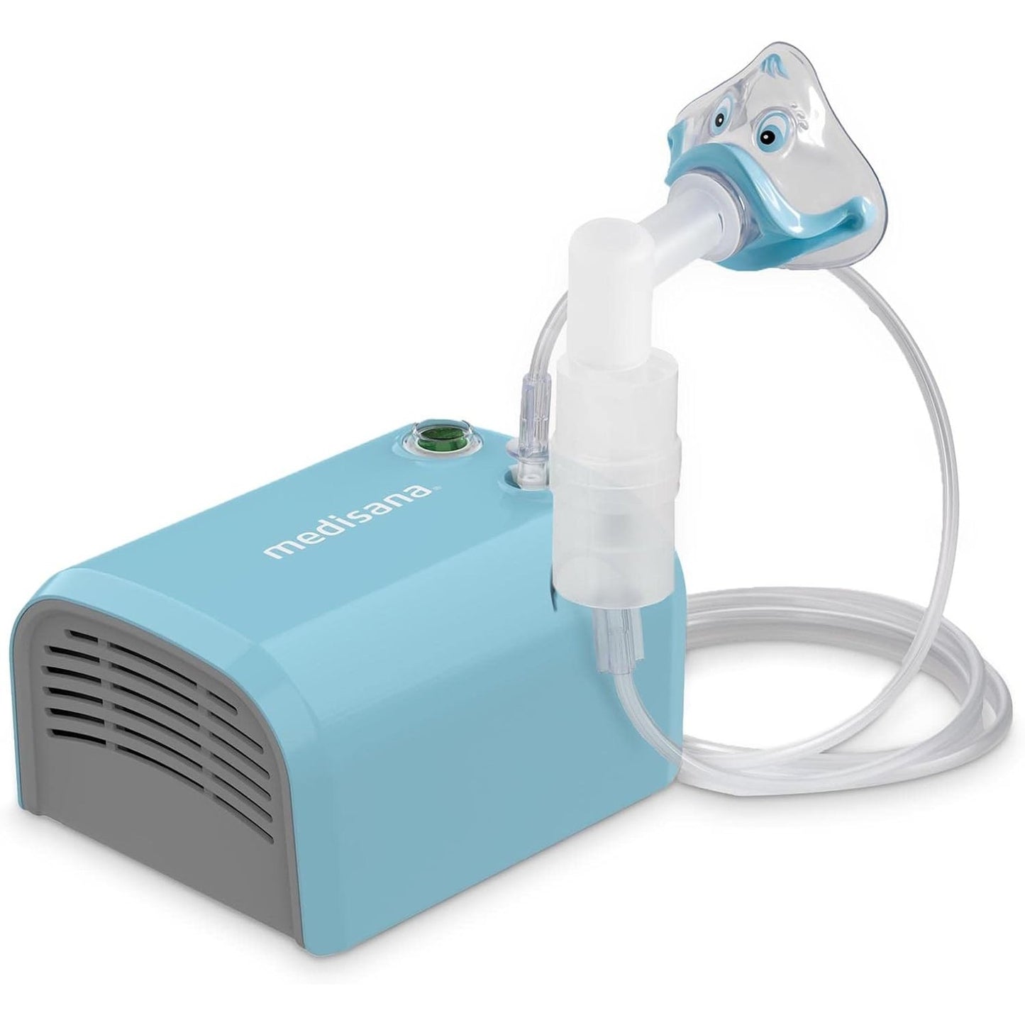 292504 - MEDISANA IN 550 - Inhalator me grykë dhe maskë për të rritur dhe fëmijë, pajisje për ftohje ose astmë, me aksesorë shtesë