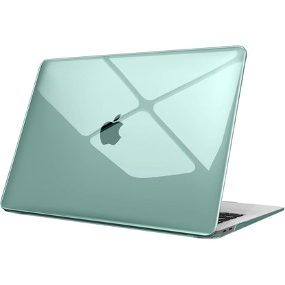 277145 - FINTIE Mbrojtëse e pajtueshme me MacBook Air 13 inç M1 (A2337) / MacBook Air 13 2020/2019/2018 (A1932/A2179), Mbrojtëse plastike e lehtë, Ngjyrë kristalore jeshile mesnate
