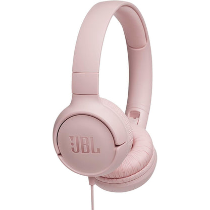 319996 - JBL Tune 500 Kufje On-Ear me kabllo, Rozë, telekomandë me 1 buton, mikrofon të integruar, asistenti i zërit