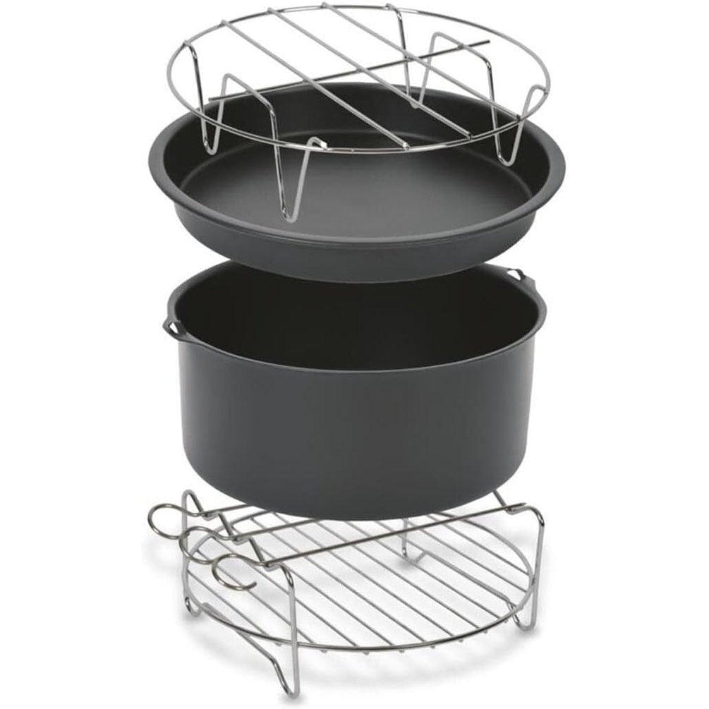 277488 - TEFAL Set aksesorësh XA1130 Easy Fry XXL - Përshtatet për brumë pice, shishka, mbështetëse metalike, Diametër 20 cm, Përshtatet Easy Fry EY701D dhe EY8018/EY801D