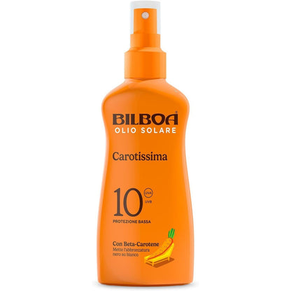 312069 - BILBOA Carotissima sprej me vaj diell SPF 10, 200 ml, nxirje me mbrojtje, përmban Betakaroten, rezistent ndaj ujit