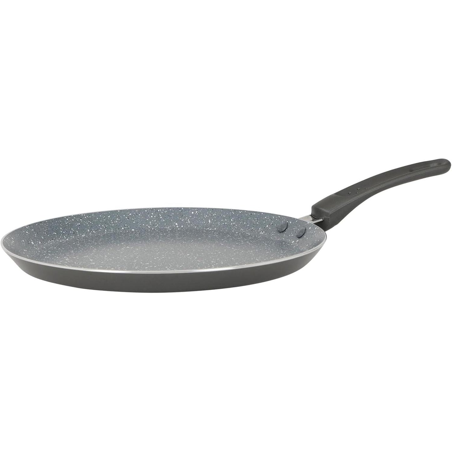 253161 - CREALYS 539346 AUTAN Tigan për Krep Alumini Ø 26cm - Veshje Qeramike, Gri - Dorezë Silikoni Rezistente ndaj Nxehtësisë