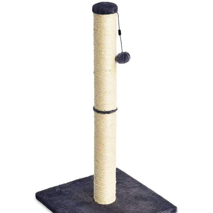 205402 - AMAZON BASICS Shtyllë Kruarje për Mace, Madhësia Mesatare, Dimensionet 40.01 x 40.01 x 80.01 cm, Ngjyra Gri