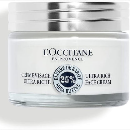 271472 - L'OCCITANE Krem për fytyrën me Shea ultra të pasur, 50 ml, për Lëkurë të thatë dhe të ndjeshme, Hidratues, Prodhuar në Francë