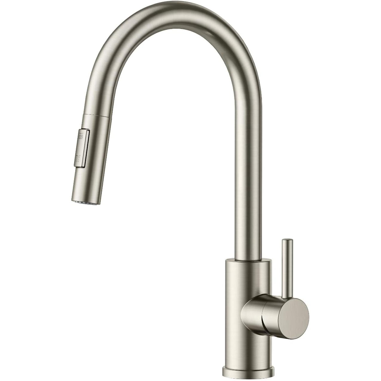 163396 - FORIOUS Rubinet Lavamani Kuzhine, Rubinet Përzierës me Spërkatje të Tërheqshme, Çelik Inoks, Levë e Vetme, Rrotullimi 360°, Presioni i Lartë