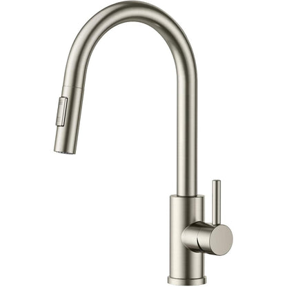 163396 - FORIOUS Rubinet Lavamani Kuzhine, Rubinet Përzierës me Spërkatje të Tërheqshme, Çelik Inoks, Levë e Vetme, Rrotullimi 360°, Presioni i Lartë