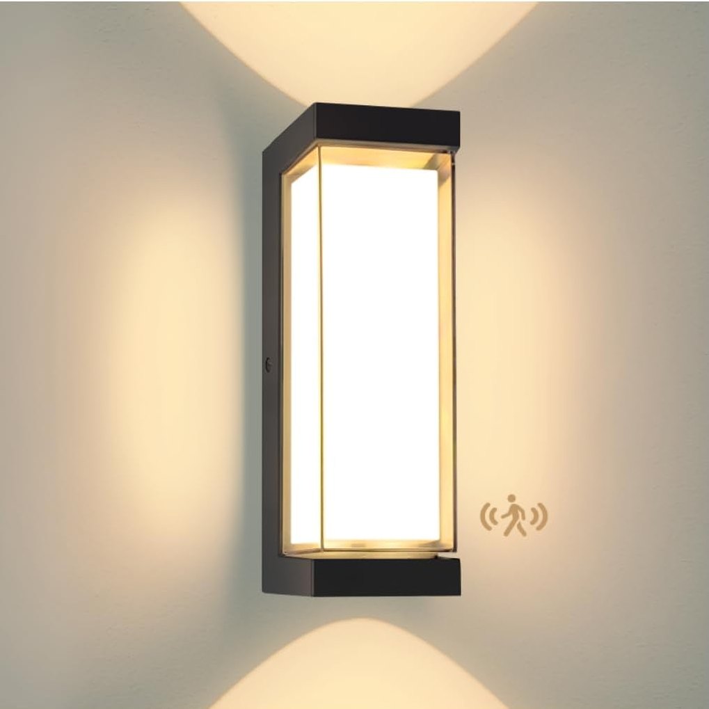 226687 - Ndriçues Muri LED 24W i Jashtëm me Sensor Lëvizjeje, IP65, 3000LM, ndriçues moderne i jashtëm 3000K