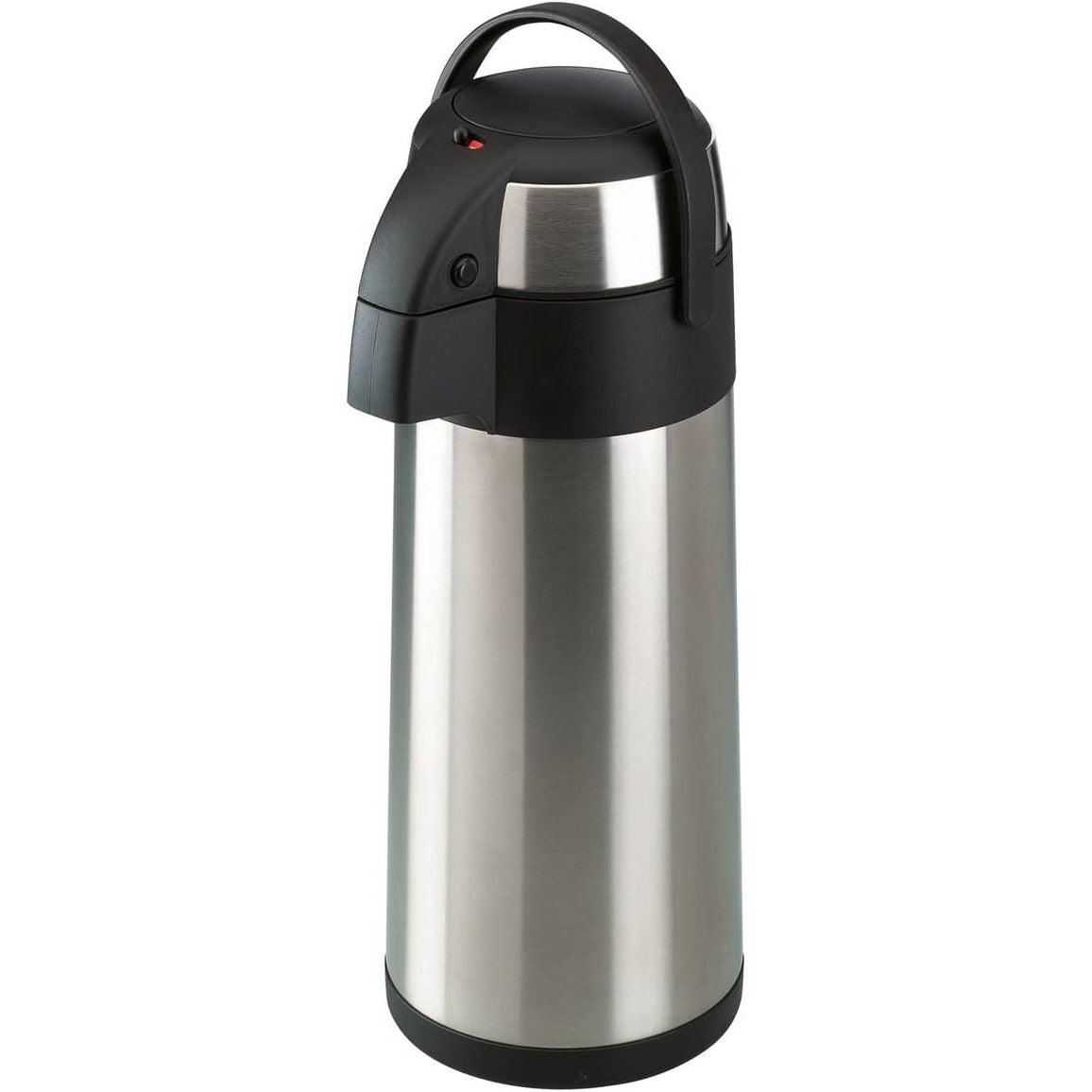 217565 - AXENTIA Airpot në ngjyrë argjendi, enë me pompë e bërë nga çelik inox, vëllimi: afërsisht 5 L, 19 x 19 x 45 cm