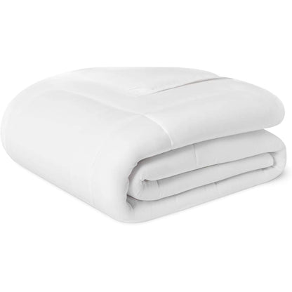 293251 - AMAZON BASICS Jorgan 300 gsm, hipoalergjik me fibra alternative, për shtrat 135/150/160 cm, 220 x 240 cm, i bardhë