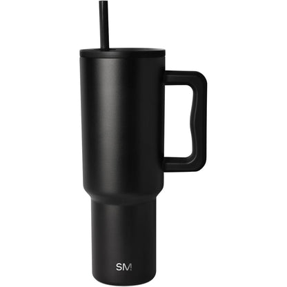 252003 - Filxhan modern termos me kashtë dhe dorezë, çelik inox, 1180ml, e zezë mesnate
