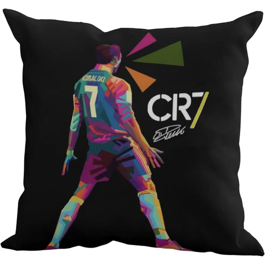 223186 - Mbulesë jastëku Ronaldo The Beach Stop Sports Hero, 45x45cm, 18x18, CR7 Shumëngjyrëshe