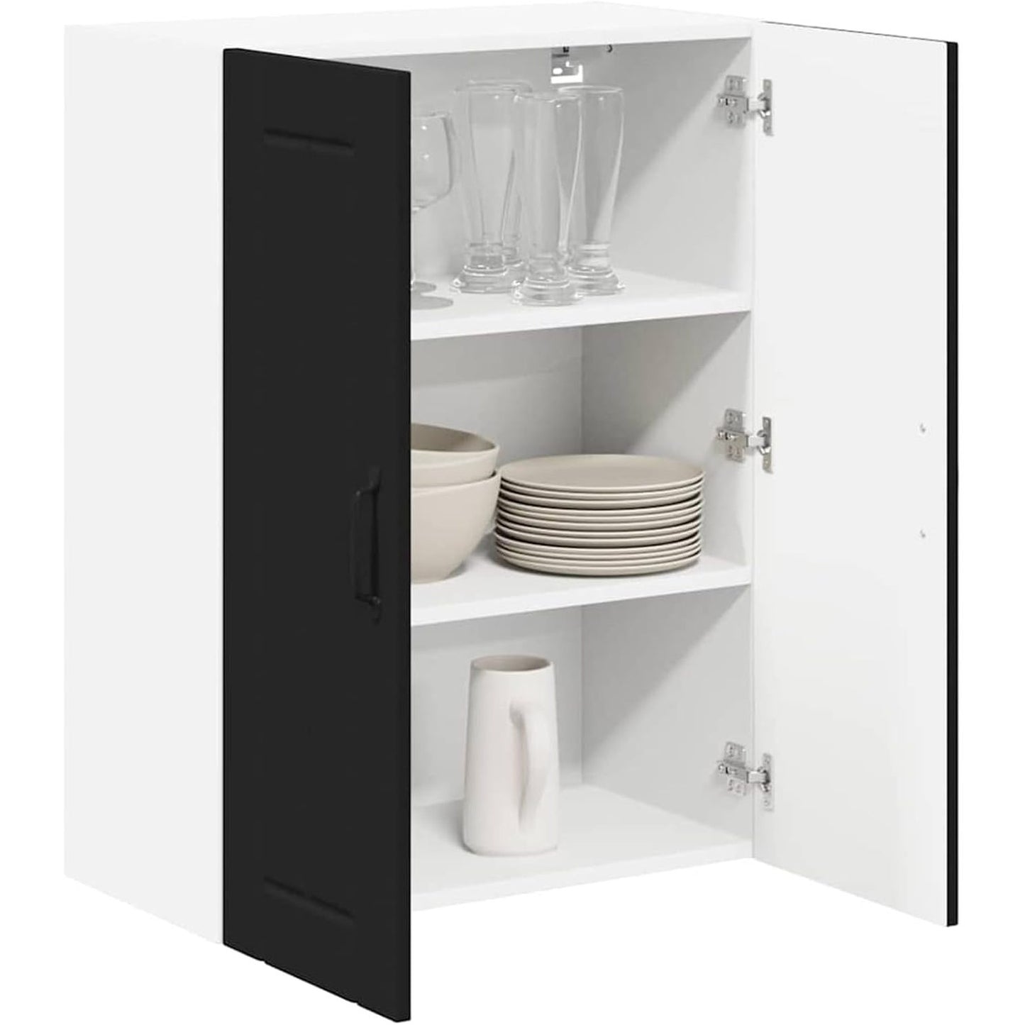 280675 - VIDAXL Dollap Muri Kuzhine i Zi 60 x 31 x 80 cm Dru i Inxhinieruar