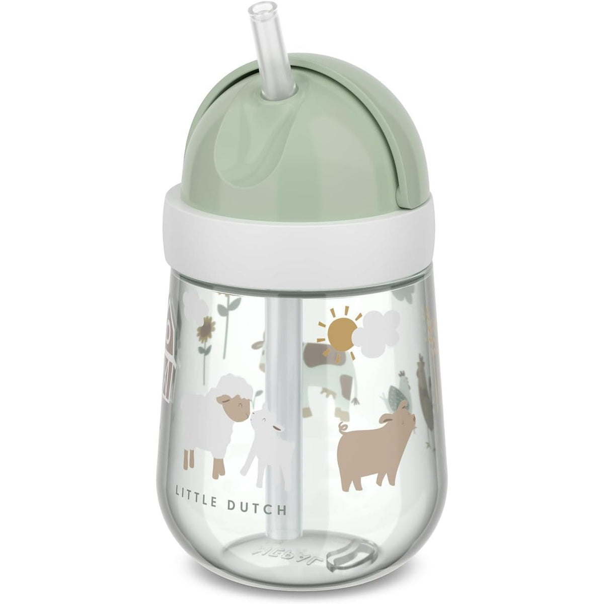 297339 - MEPAL Gotë me Kashtë Mio, për Fëmijë nga 9 Muaj, Shishe Pijeje e Papërshkueshme nga Derdhja, 300ml, Little Farm