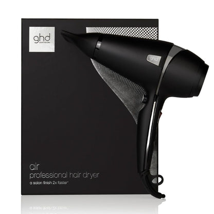 289435 - GHD Tharëse flokësh me ajër në të zezë - Tharëse flokësh e fuqishme për një përfundim salloni, Tharje 2 herë më e shpejtë, Zvogëlon kaçurrelat - Për të gjitha llojet e flokëve