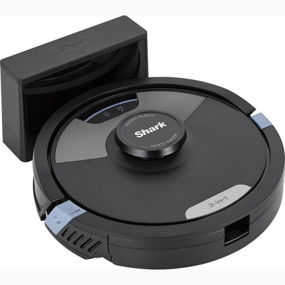 288047 - SHARK Matrix Plus 2-në-1 Mop & Fshesë me Korrent Robotik Vetëzbrazës me LiDAR, për qilima, dysheme të forta, qime kafshësh shtëpiake, Anti-Alergjen, WiFi/Aplikacion, ngjyrë e zezë
