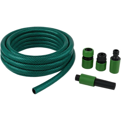 313914 - KINZO Kit tubi për kopsht 30m, tub 14mm (1/2"), maks. 6 bar, me 3 lidhëse dhe 1 grykë spërkatëse