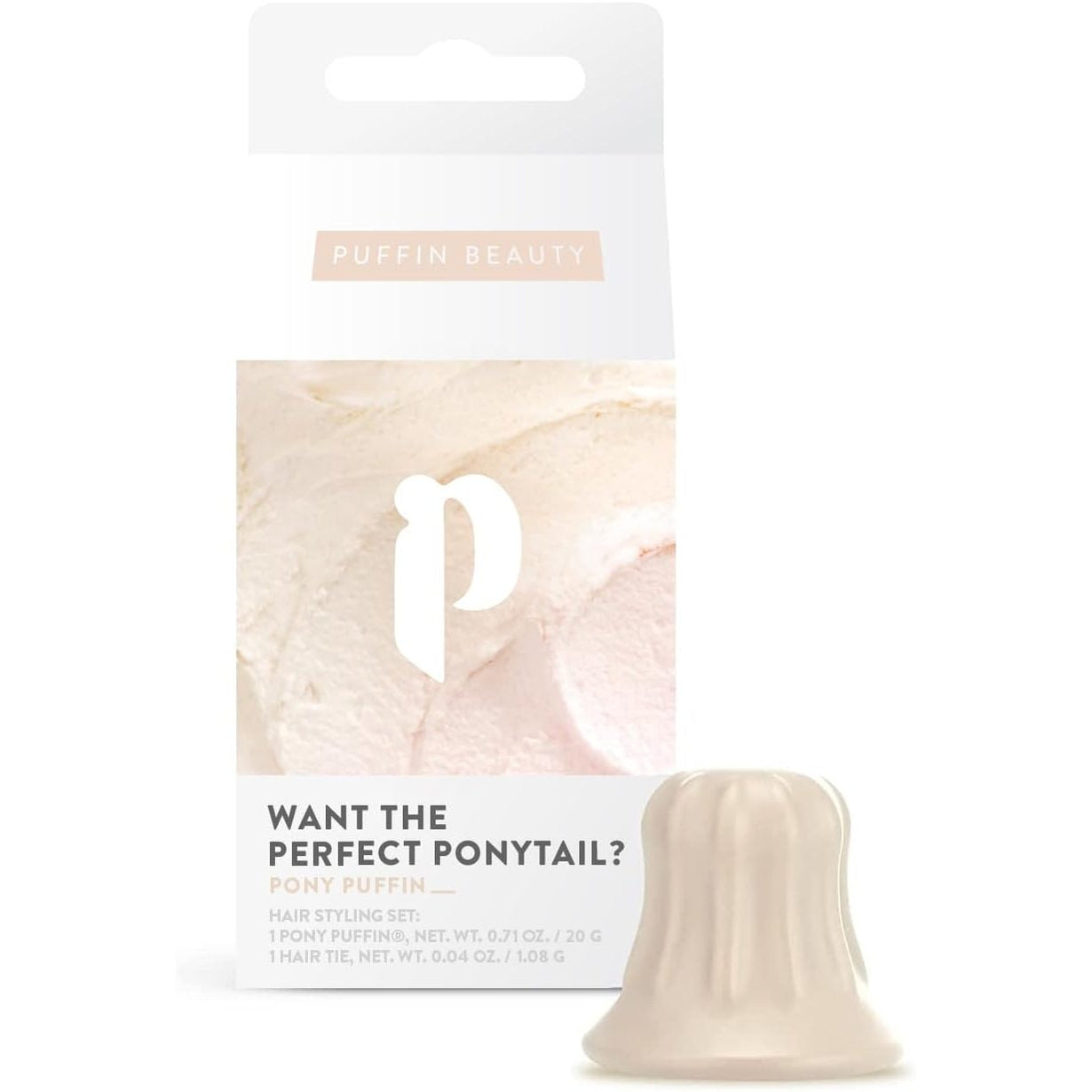 318619 - Pony Puffin Vanilla, për gërshetim perfekt plot vëllim dhe mbajtje, prodhuar në Gjermani, pa lateks dhe vegan, ngjyrë bezhë për flokët e çelët
