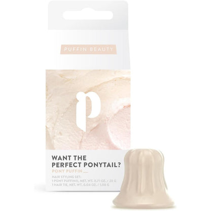 318619 - Pony Puffin Vanilla, për gërshetim perfekt plot vëllim dhe mbajtje, prodhuar në Gjermani, pa lateks dhe vegan, ngjyrë bezhë për flokët e çelët