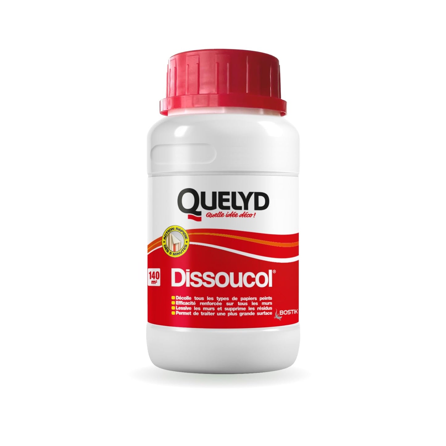 229409 - QUELYD Heqës Muri me Fuqi Super të Fuqishme Dissoucol, 1 Shishe 1L, Efektiv në 5 Minuta në të Gjitha Muret, Pastron dhe Heq Mbetjet