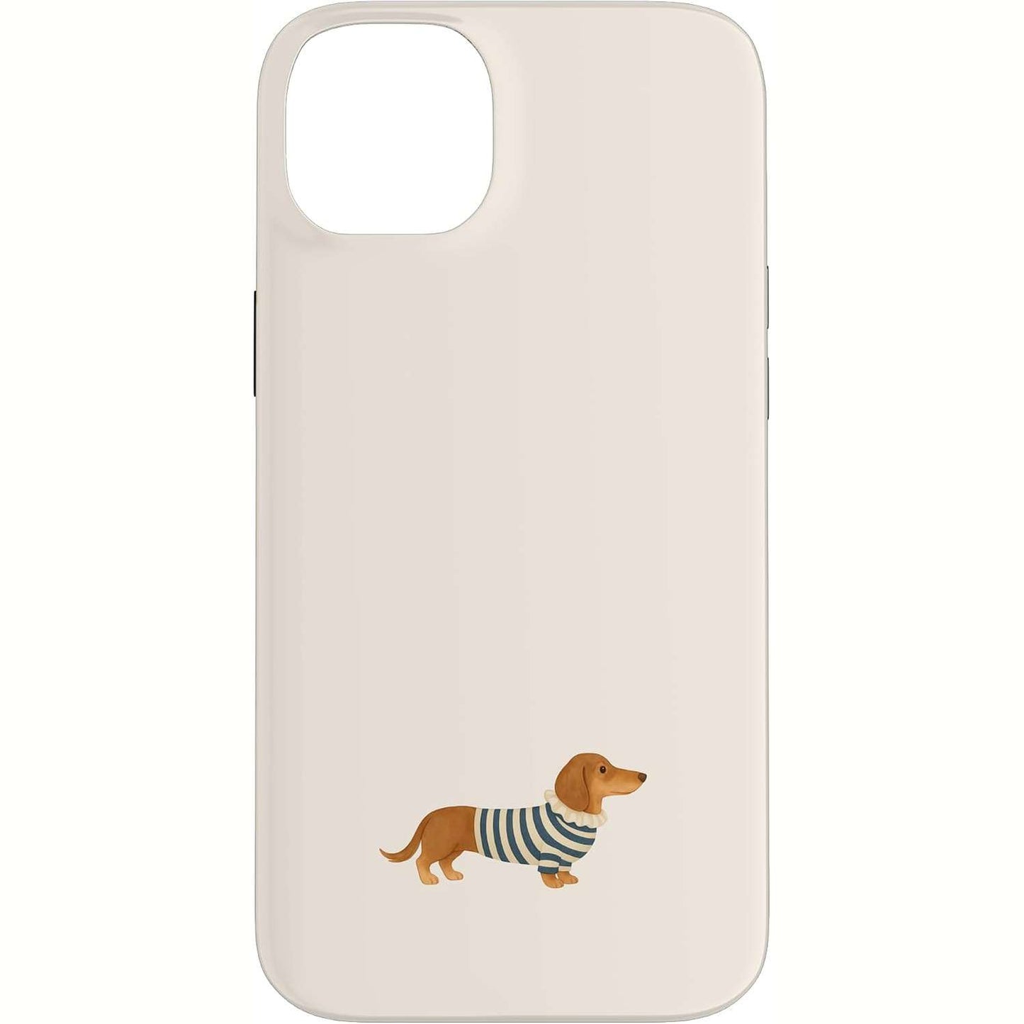 268694 - ILUSTRIM DACHSHUND PULOVËR ME VIJA, MINI DOXIE ART PËR IPHONE 14 PLUS