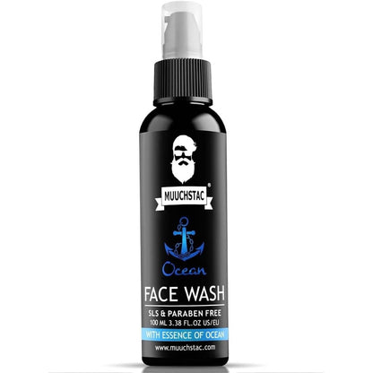 272420 - OCEAN Sapun Fytyre për Meshkuj, 100 ml, Kundër Akneve dhe Puçrrave, Hidraton 12 Orë, Pa SLS, Silikon dhe Parabene