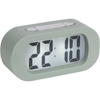 213654 - KARLSSON Orë alarmi dixhitale LCD KA5753GR me ndriçim prapa, H7 x 5 x 14 cm