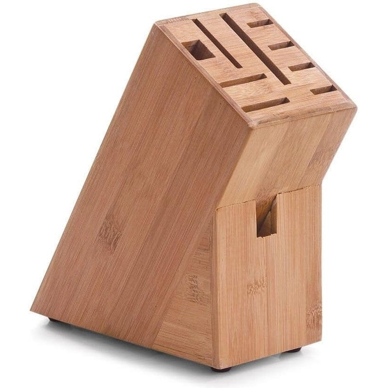 251842 - ZELLER 25319 Messerblock, Bambu, 22 x 9 x 22 cm, Bezhë, e Vogël