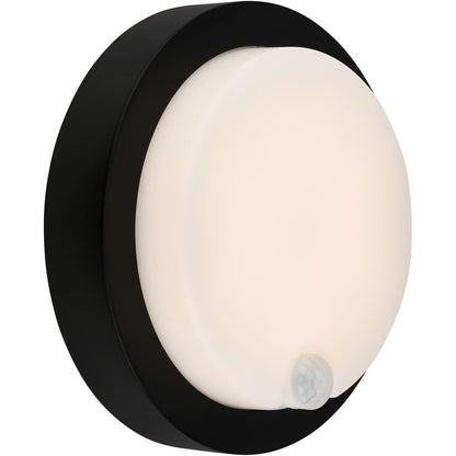 227889 - BRILONER – Llambë e jashtme me sensor lëvizjeje, llambë muri me bateri, 170 x 55 mm (th x h), dritë e bardhë e ngrohtë, e zezë