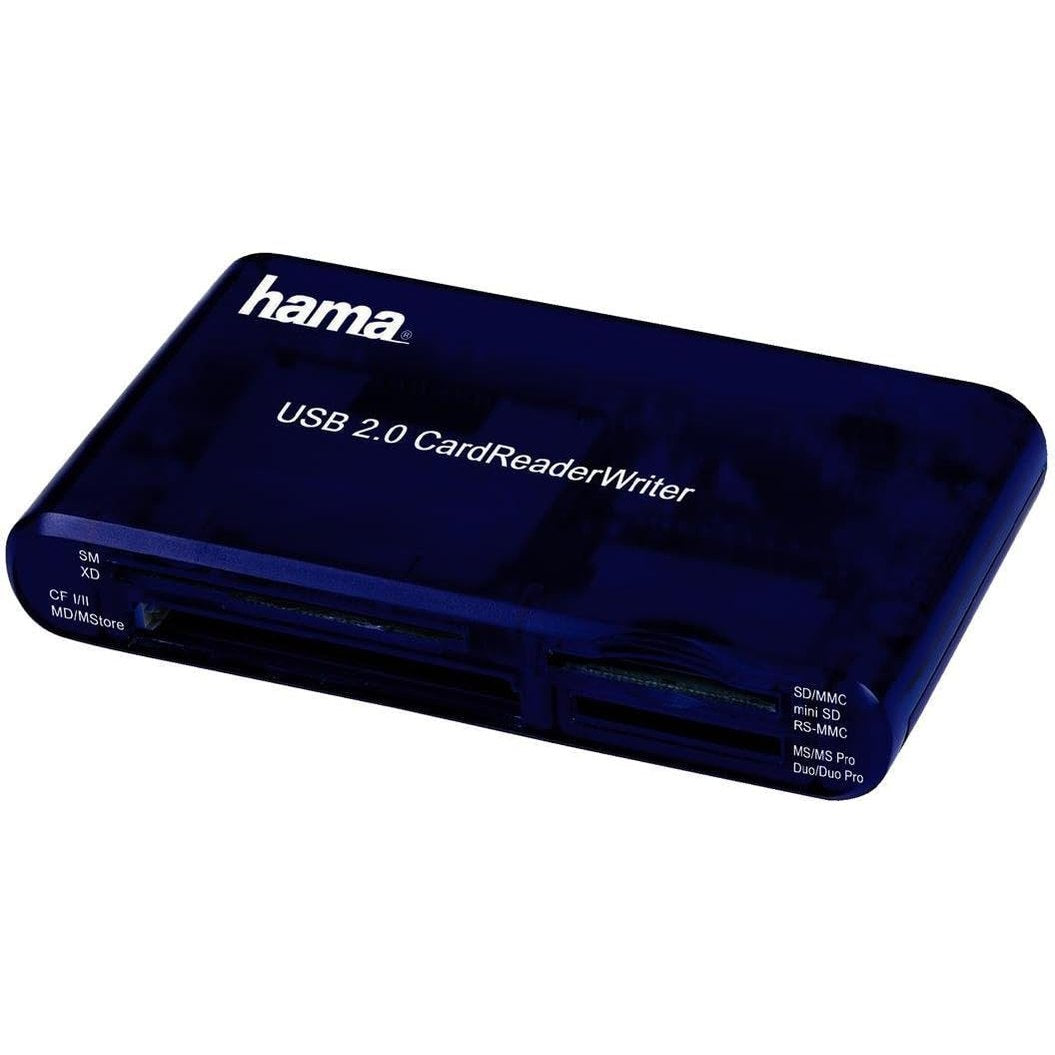 296401 - HAMA Lexues Kartash USB 2.0 35-në-1 (SD/SDHC/SDXC, CF, microSD/SDHC/SDXC) blu