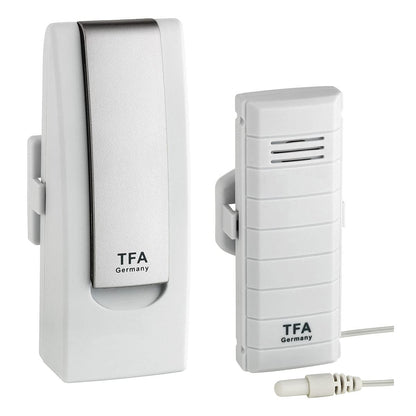 322248 - TFA DOSTMANN Set fillestar Weatherhub, transmetues temperature, sensor kabllor i papërshkueshëm nga uji, 40x28x104 mm