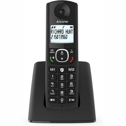 299598 - ALCATEL F530 Telefon pa Tel DECT, Ekran i Madh me Ndriçim nga Prapa, Pa Duar, Funksion Bllokimi Thirrjesh, i Zi